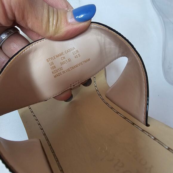 Kate Spade‎ Sz10 Patent Leather Flip-flops CassiaSandleSlippers Summer Designer - Picture 12 of 16